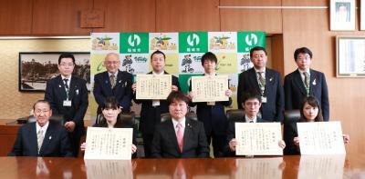 写真：感謝状贈呈式の様子