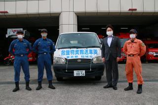 写真：搬送した職員1