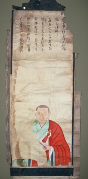 写真：隠元筆の費隠の像