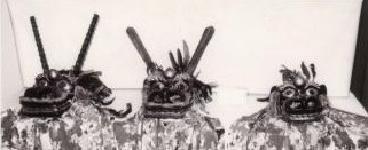 写真：穴澤天神の古獅子頭