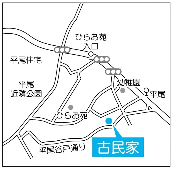 地図：古民家周辺