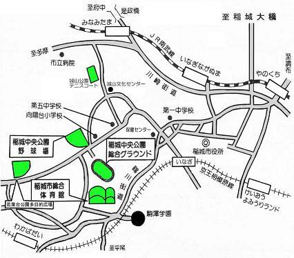 地図：総合体育館案内図