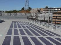 写真：稲城第一中学校屋上