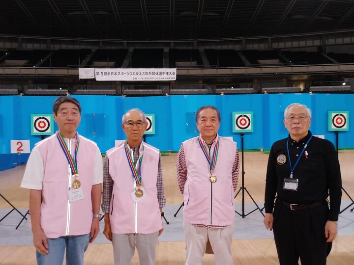 写真：辻　豊大郎さん、鈴木　潔さん、立野　英夫さん、湯浅　弘さん