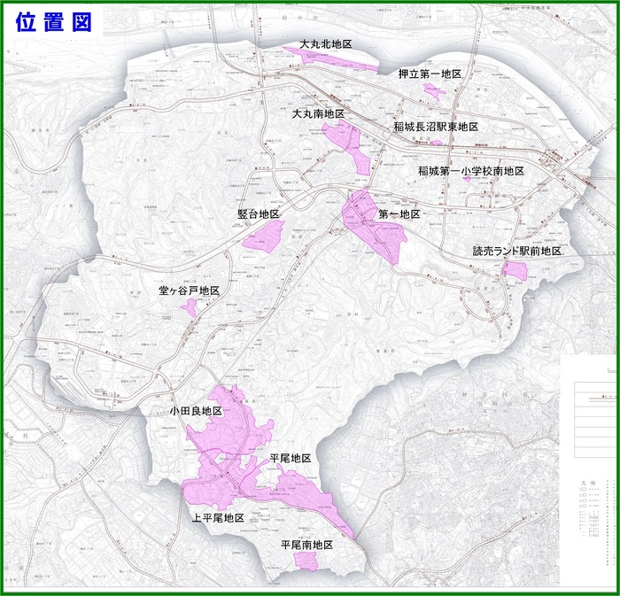 地図：事業完了位置図