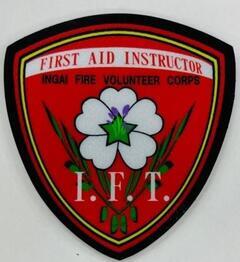 写真：稲城市消防団応急手当指導員認定証