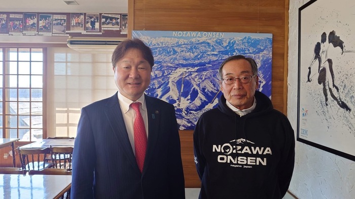 画像：富井前村長との写真