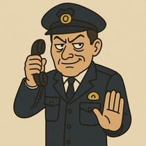 ニセ警察官イメージイラスト