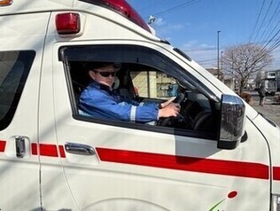 救急車運転時　写真