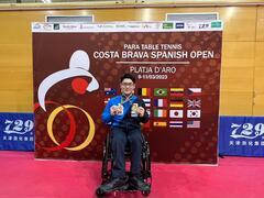 写真:スペインオープンに出場した七野選手
