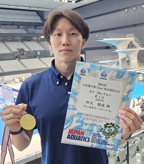 写真：2025年日本選手権の柳沢選手